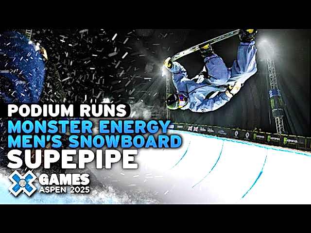 Monster Energy Men’s Snowboard SuperPipe: Top 3 Medal Runs | X Games Aspen 2025